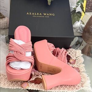 Azalea Wang Women's Pink Mules